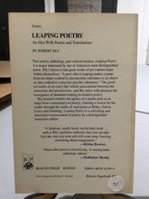 Bly, Robert: Leaping Poetry [used paperback]