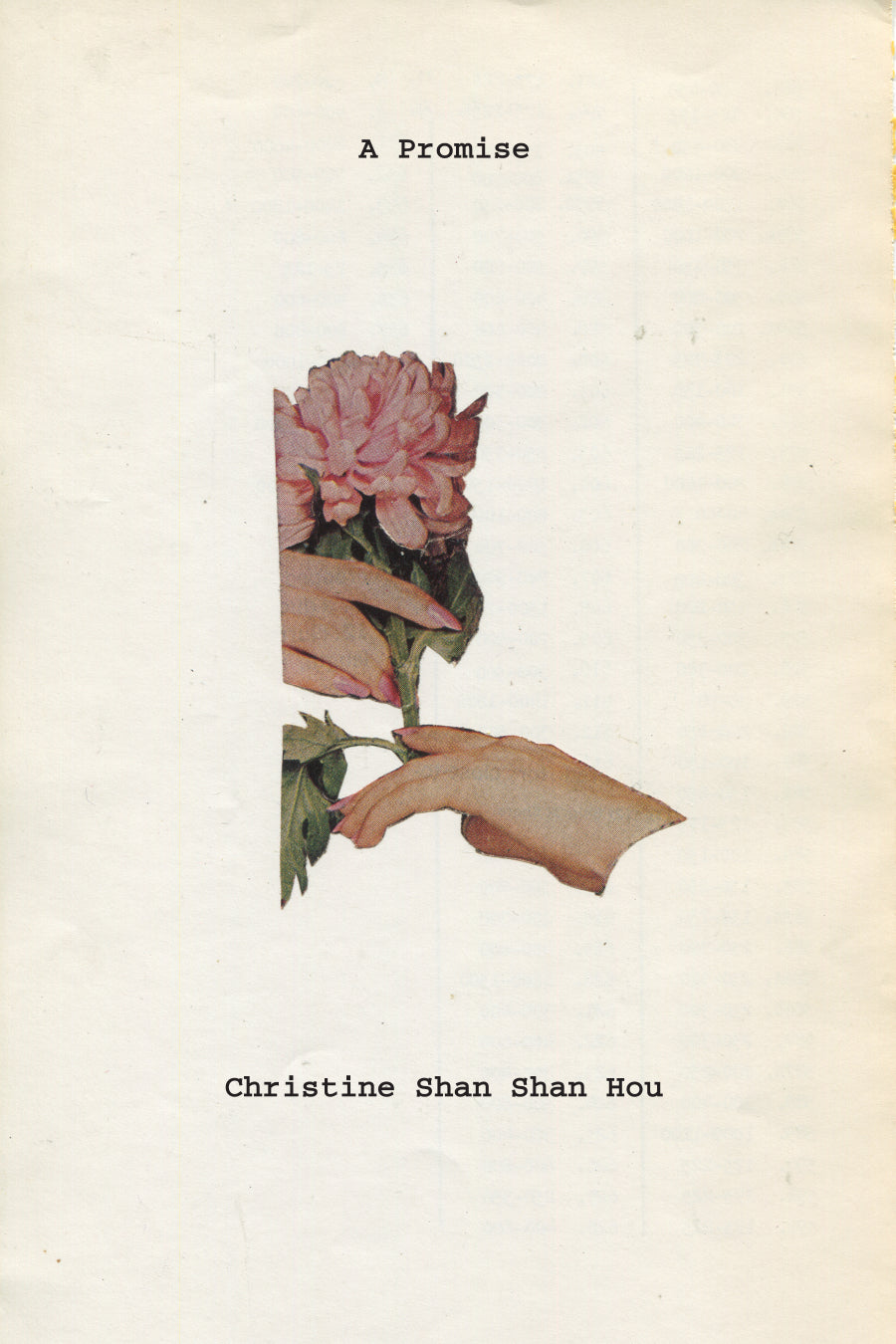 Hou, Christine Shan Shan: A Promise