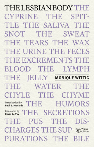 [11/05/25] Wittig, Monique / Le Vay, David (tr.): The Lesbian Body