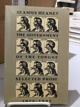 Heaney, Seamus: The Government of the Tongue [used hardcover]