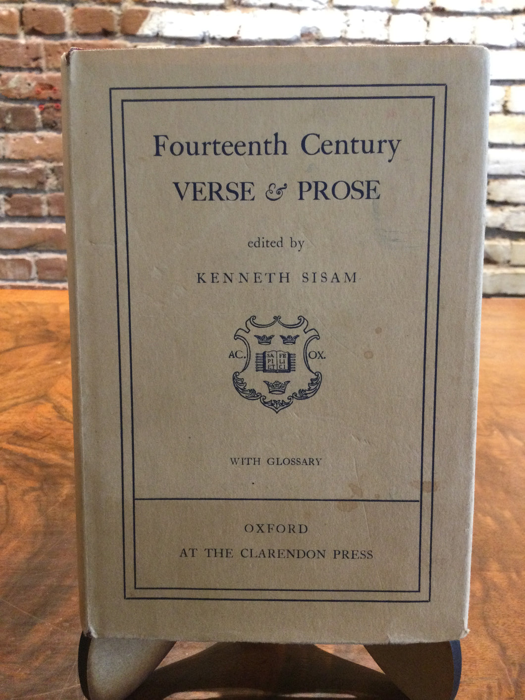 Sisam, Kenneth (ed.): Fourteenth Century Verse & Prose [used hardcover]