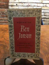 Johnston, George Burke (ed.): Poems of Ben Jonson