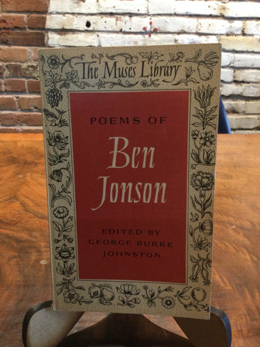 Johnston, George Burke (ed.): Poems of Ben Jonson