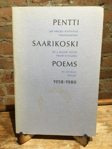 [Rare] Saarikoski, Pentti: Poems 1958-1980 [used paperback]