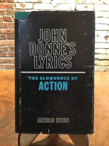 Stein, Arnold: John Donne's Lyrics [used hardcover]