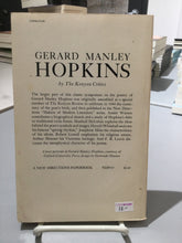 The Kenyon Critics: Gerard Manley Hopkins [used paperback]