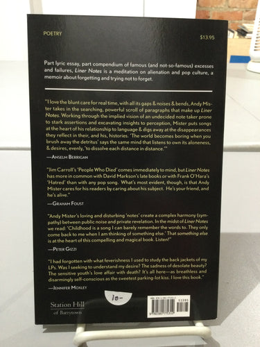 Mister, Andy: Liner Notes [used paperback]