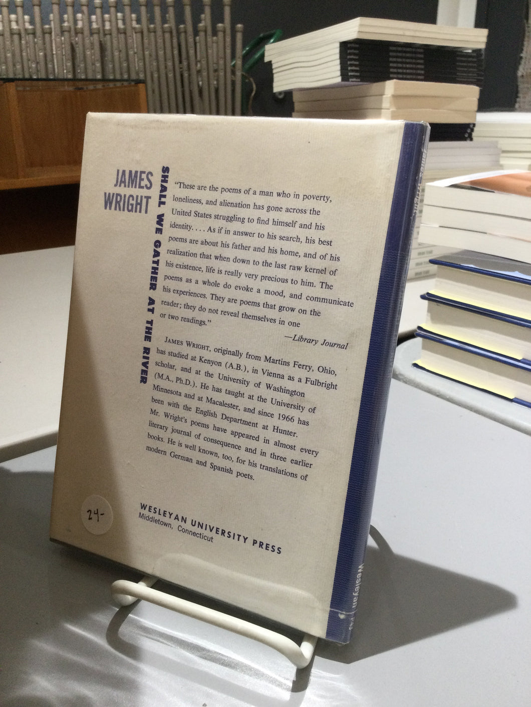 Wright, James: Shall We Gather at the River [used hardcover]