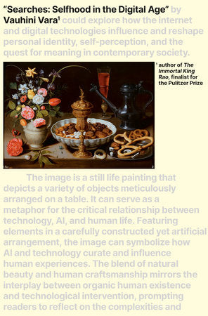 [CB] Vara, Vauhini:  Searches: Selfhood in the Digital Age