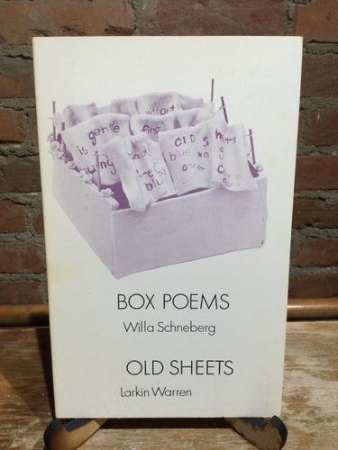 [Rare] Schneberg, Willa; Warren, Larkin: Box Poems / Old Sheets [used paperback]