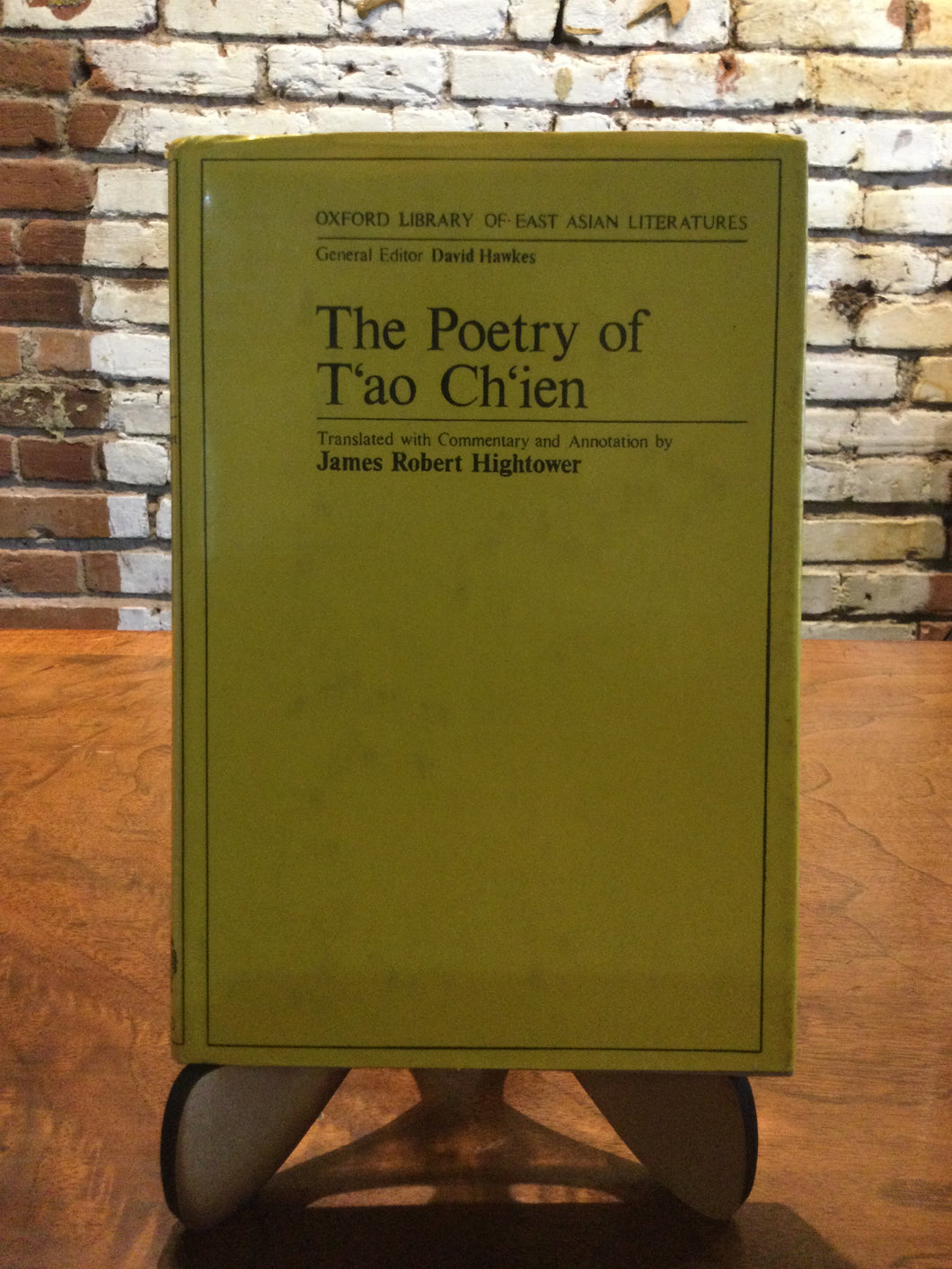 Hawkes, David (ed.) / Hightower, James Robert (tr.): The Poetry of T'ao Ch'ien [used hardcover]