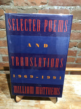 Matthews, William: Selected Poems and Translations, 1969-1991 [used hardcover]