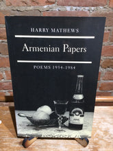 [Rare] Mathews, Harry: Armenian Papers: Poems 1954-1984 [used paperback]