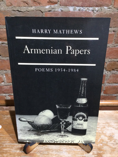 [Rare] Mathews, Harry: Armenian Papers: Poems 1954-1984 [used paperback]