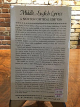 Luria, Maxwell S. / Hoffman, Richard L. (eds.): Middle English Lyrics [used paperback]