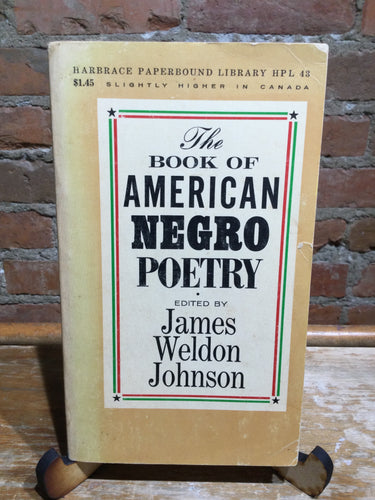[Rare] Ed. Johnson, James Weldon: The Book of American Negro Poetry [used paperback]