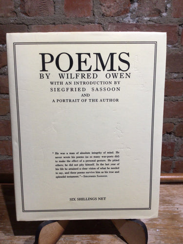 Owen, Wilfred: Poems by Wilfred Owen [used hardcover]