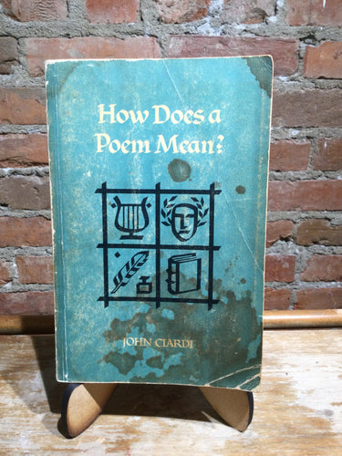 [Rare] Ciardi, John: How Does a Poem Mean [used paperback]