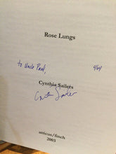 [Rare] Sailers, Cynthia: Rose Lungs [used paperback]