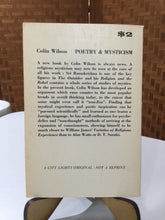 Wilson, Colin: Poetry & Mysticism [used paperback]