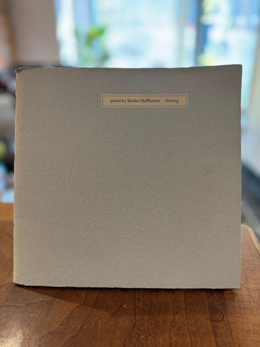 McPherson, Sandra: Sensing [used chapbook]