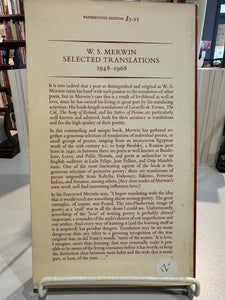 Merwin, W.S.: Selected Translations 1948-1968 (used paperback)