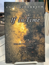 Lauterbach, Ann: If in Time [used paperback]