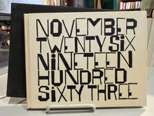 Berry, Wendell: November Twenty Six Nineteen Hundred Sixty Three [used hardcover]