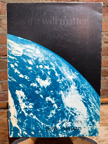 Aliesan, Jody: as if it will matter [used paperback]