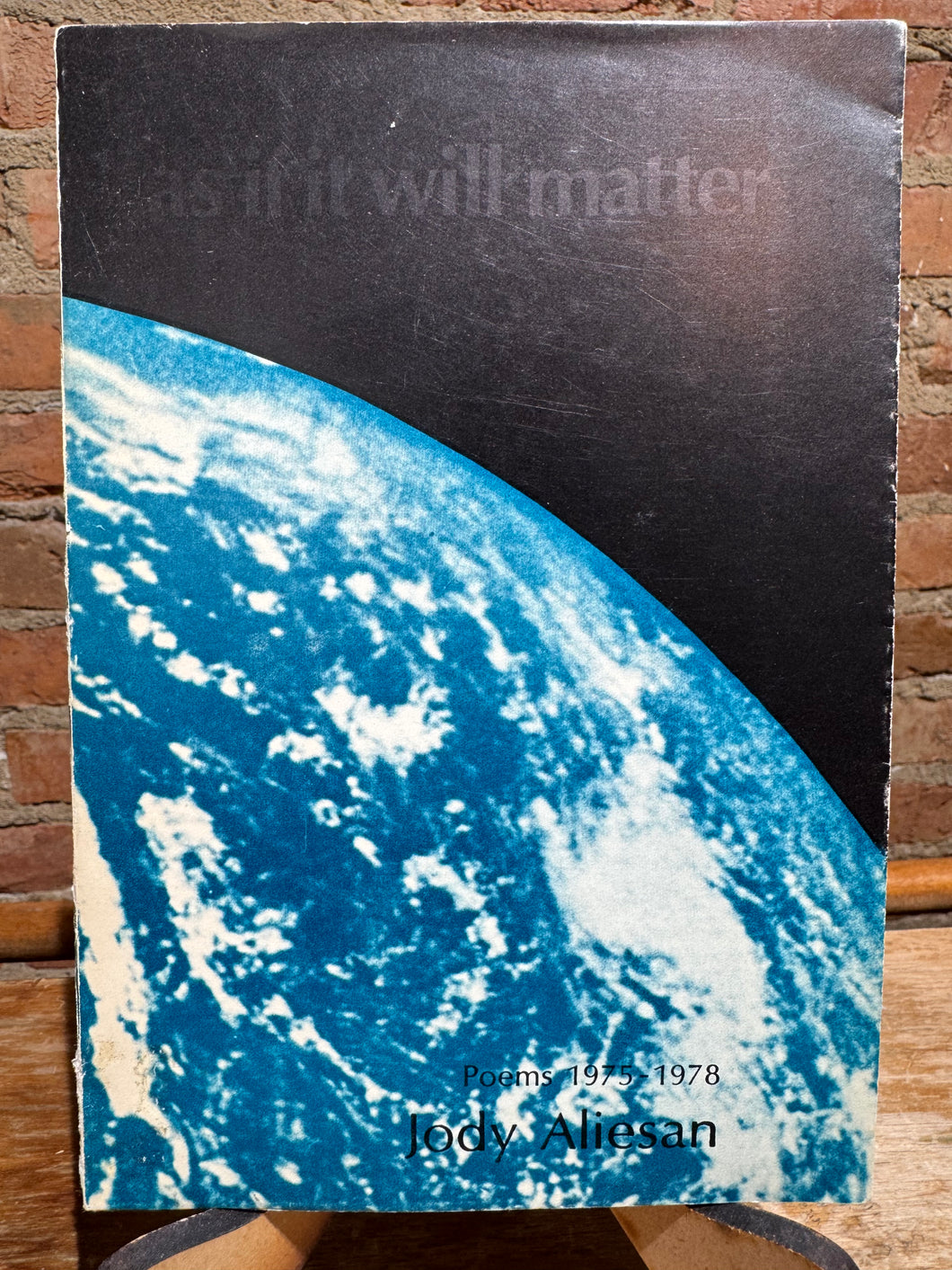 Aliesan, Jody: as if it will matter [used paperback]