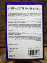 A Bernadette Mayer Reader [used paperback]