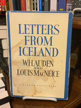 [Rare] Auden, W.H. & MacNeice, Louis: Letters from Iceland