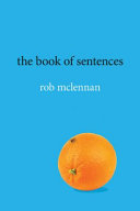 mclennan, rob: the book of sentences
