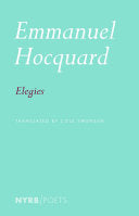 [12/09/25] Hocquard, Emmanuel / Swensen, Cole (tr.): Elegies