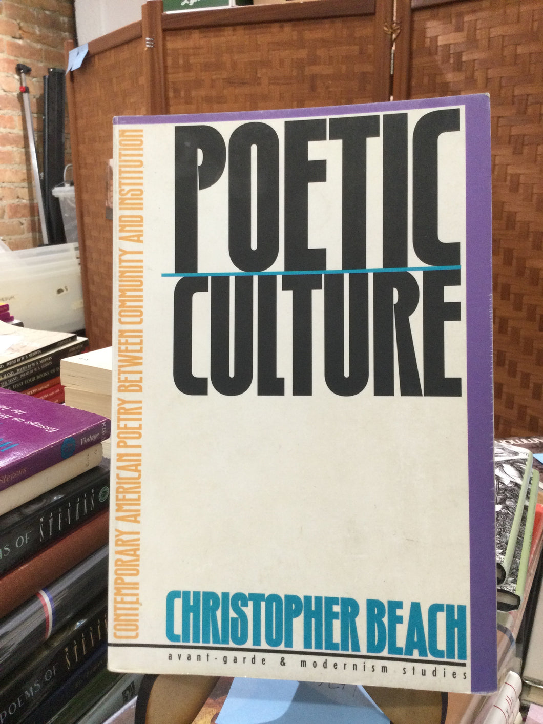 Beach, Christopher: Poetic Culture [used paperback]
