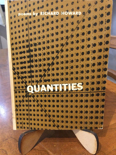 [Rare] Howard, Richard: Quantities [used paperback]