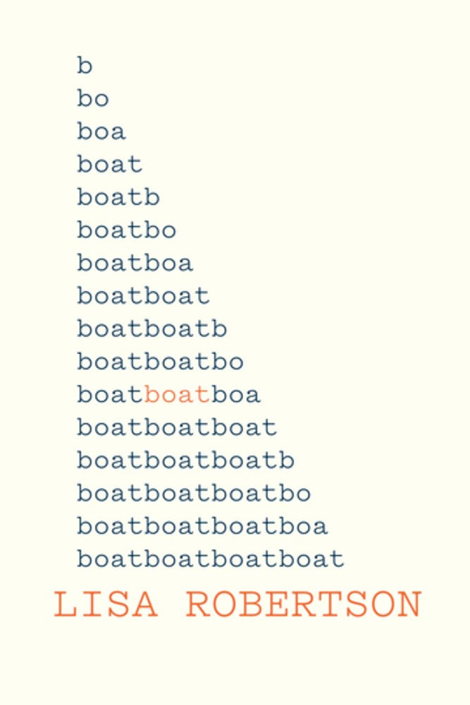 Robertson, Lisa: Boat