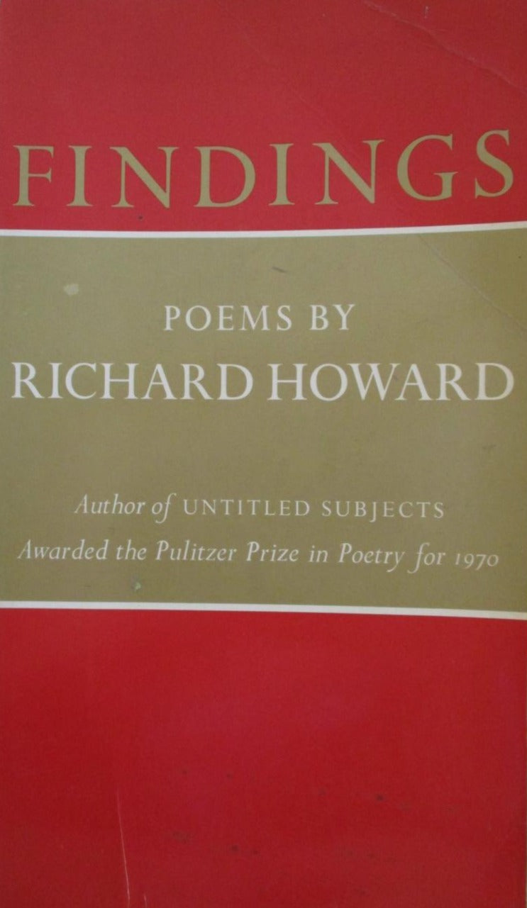 Howard, Richard: Findings [used paperback]