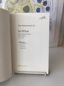 Muhammad Ali, Taha: So What: New & Selected Poems, 1971-2005