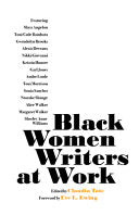 Tate, Claudia: Black Women Writers at Work