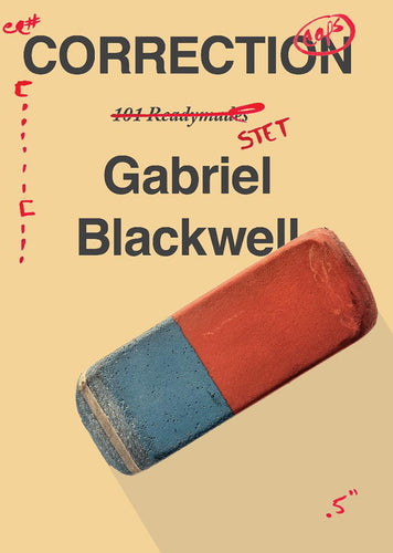 Blackwell, Gabriel: CORRECTION