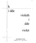 Fraser, Kathleen: hi dde violeth i dde violet [used chapbook]