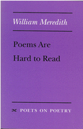 Meredith, William: Poems Are Hard to Read [used paperback]